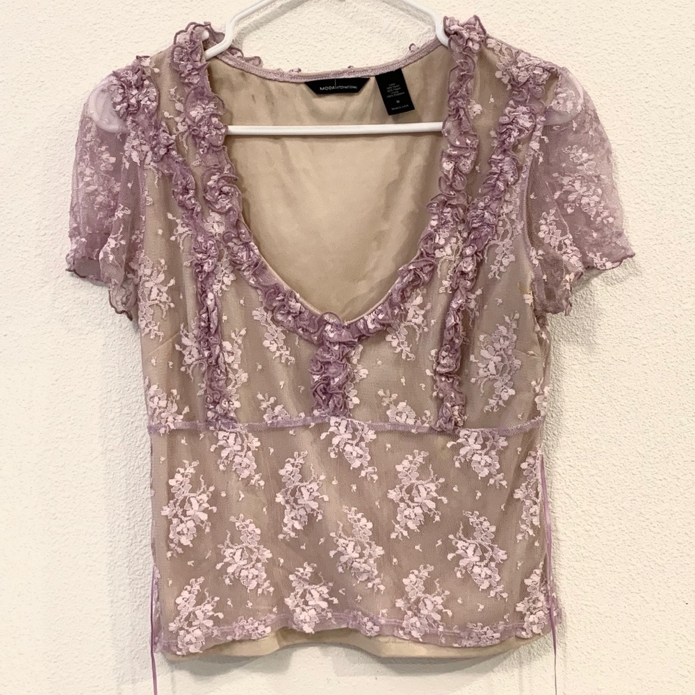🌻4 for $25🌻 Victoria’s Secret Moda Lace Blouse